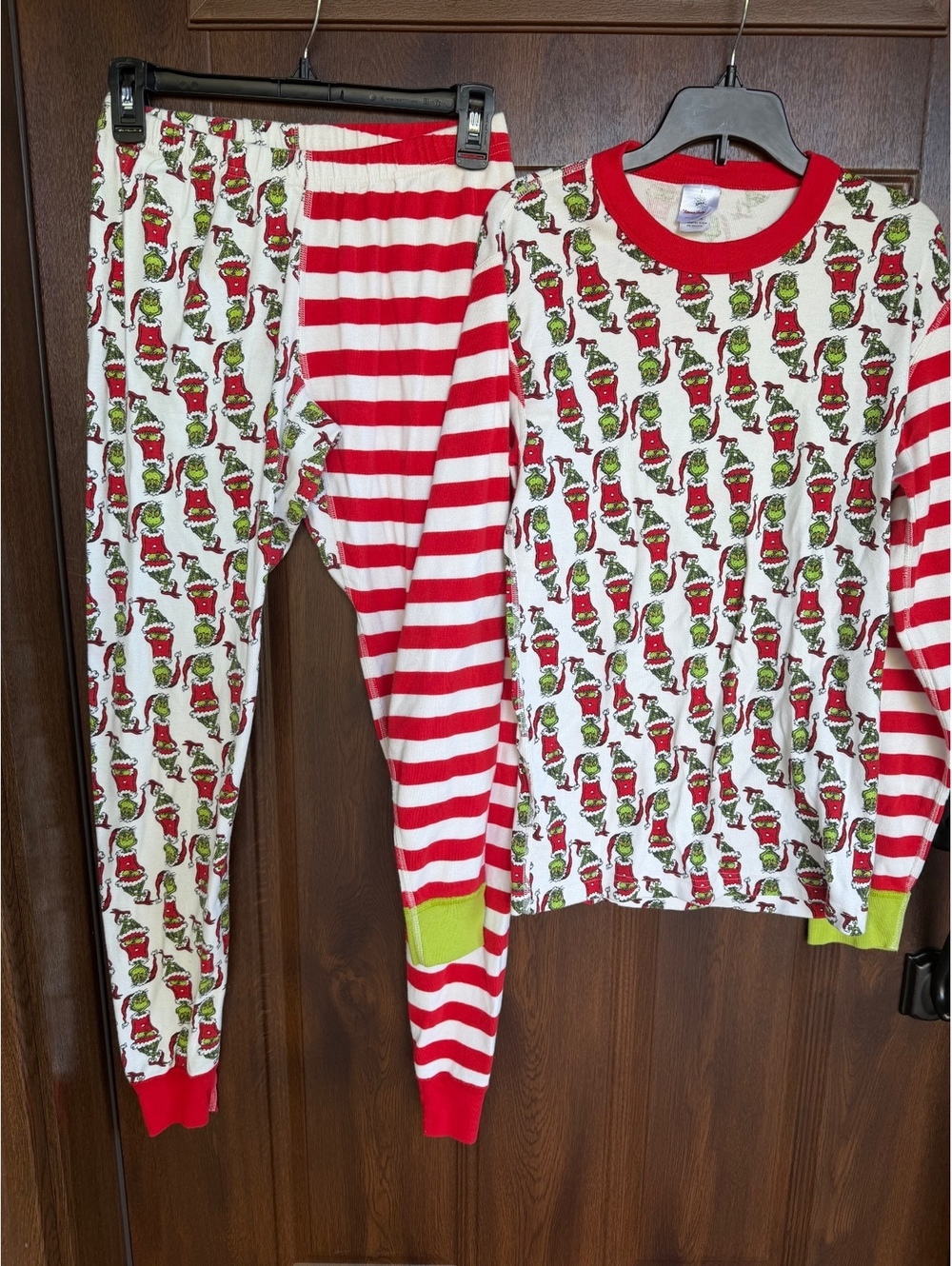 Hanna Andersson Uni-Sex Small Dr. Seuss "Grinch Mix It Up" Organic Cotton PJ Set